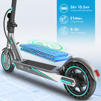 V8 Blue Foldable Electric Scooter 36V 10.5Ah
