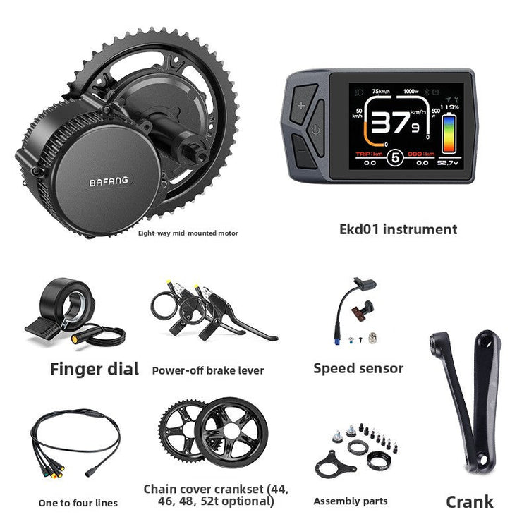 E-bike motor conversion kit and components