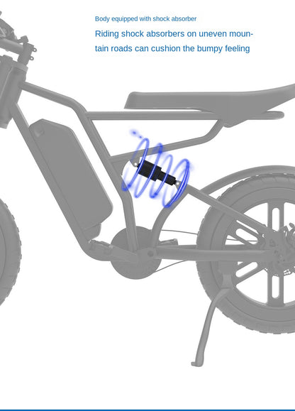 Off-road 20-inch Large Tire Mountain Climbing Electric Dual-use New Factory Production Electric Mountain Bike