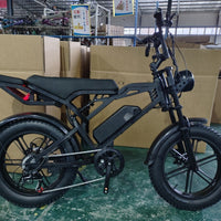 20-Inch Fat-Tire Moped-Style Electric Bike