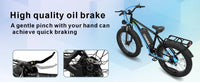 F26 Full-Suspension Fat-Tire Electric Bike – 48V 15.6Ah
