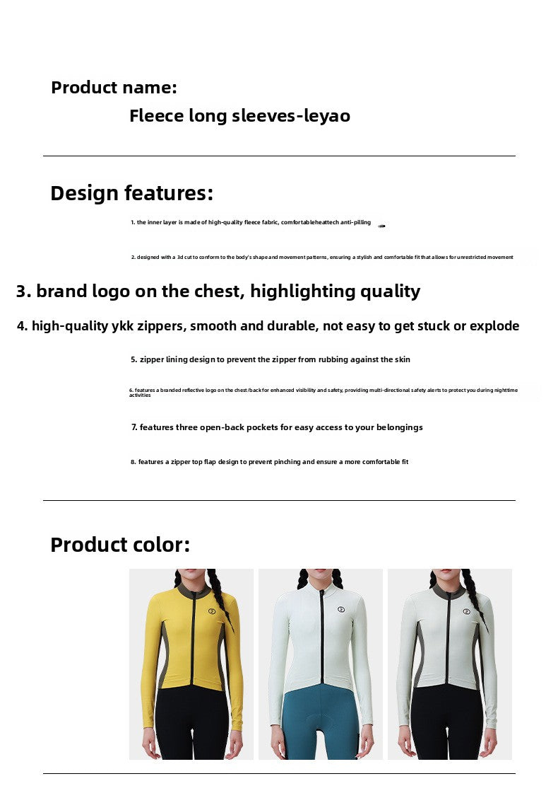 Traje de ciclismo térmico de invierno de polar para mujer, manga larga, chaqueta polar para bicicleta de carretera. 
