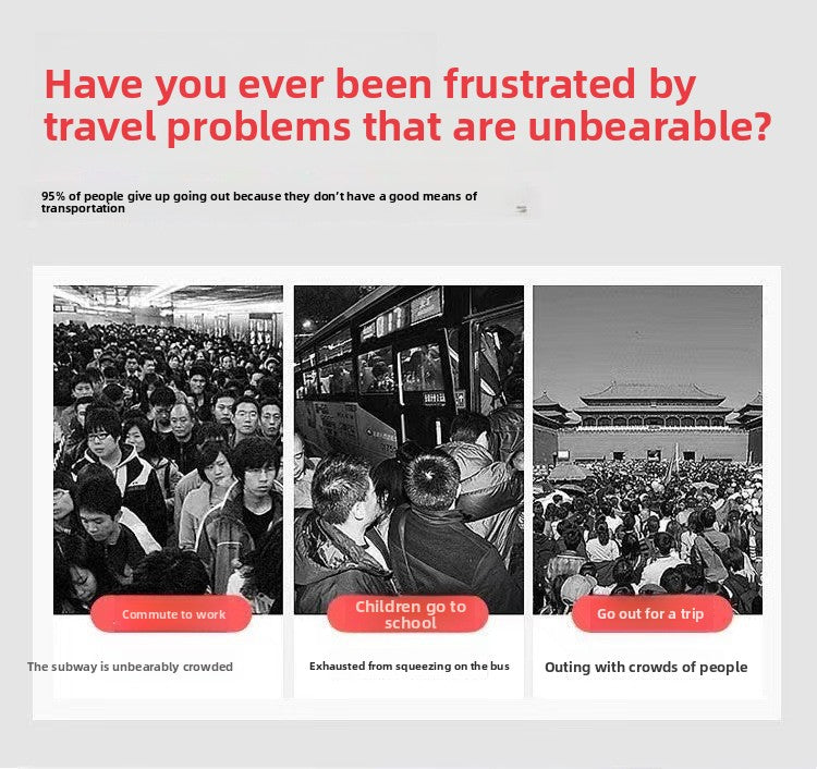 20" Ultra-Light Folding Bike: Portable Speed Bicycle for All Ages