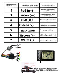 S866 E-Bike LCD Display and Controller Set