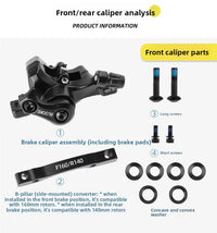 Pinza de freno de disco MTB Line Pull, repuesto delantero y trasero, freno de disco mecánico universal para bicicleta 