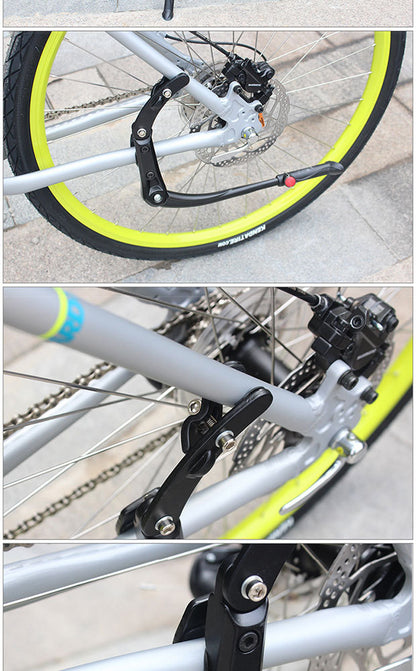 MTB Universal Kickstand Adjustable, Bicycle Side Parking Rack Installation