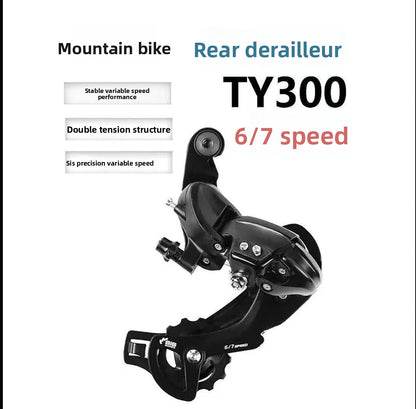 Cambio trasero universal TY300 de 6/7/8 velocidades, cambio trasero SHIMANO TY300 MTB, repuesto para bicicleta de 21/24 velocidades.