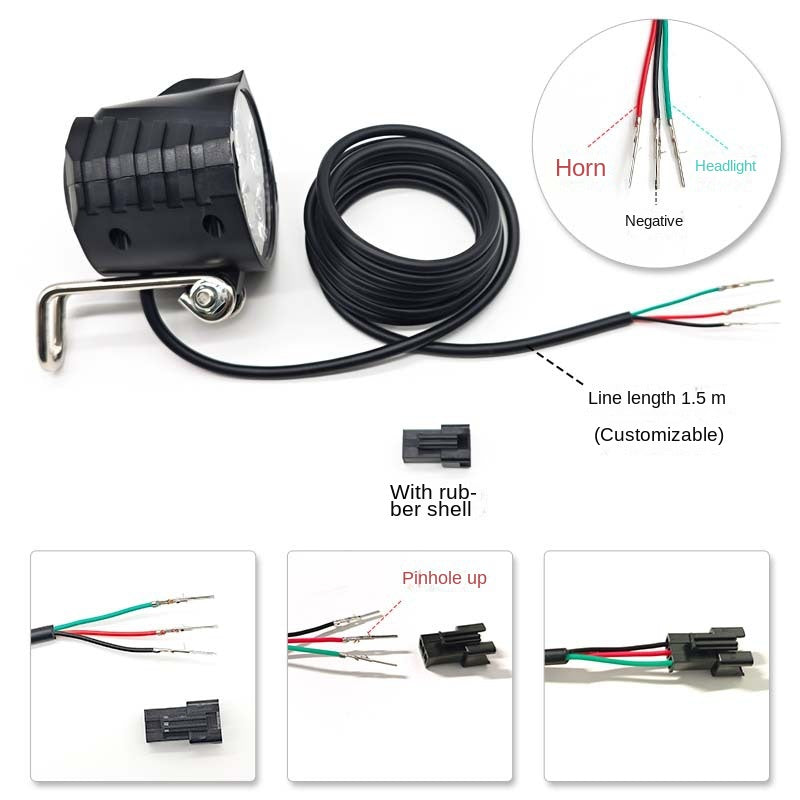 12W Foldable LED Super Bright Spotlight, Waterproof Driving Front Light Outdoor