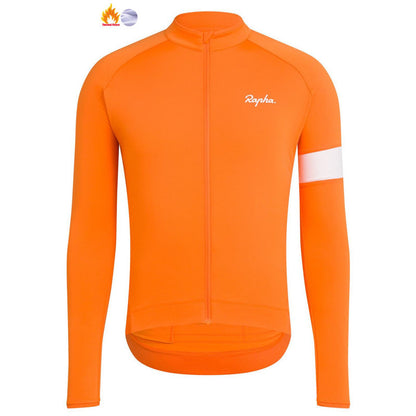 Maillot de ciclismo polar térmico de invierno de manga larga, camiseta unisex de ciclismo de carretera y MTB 