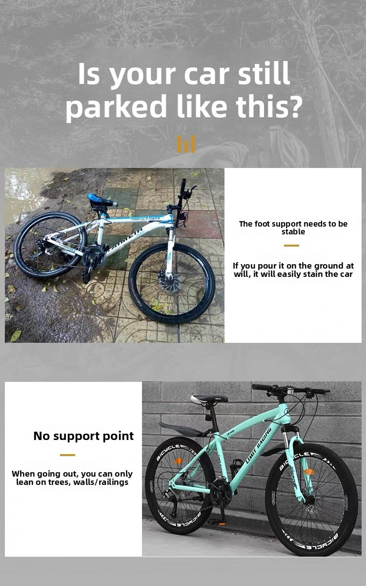 2-Hole MTB Kickstand 24 inch Replacement, 26 inch Bike Side Stand 2-Hole