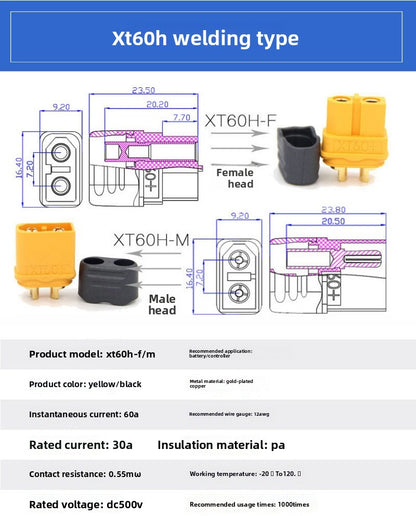 Conector XT60H 