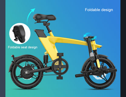 Quick-Fold Design, ideal Electric City Bike for daily commuting and solving the "last mile" travel challenge.