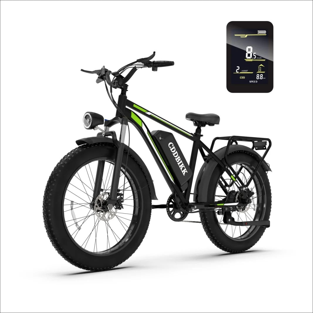 F26 Full-Suspension Fat-Tire Electric Bike – 48V 15.6Ah