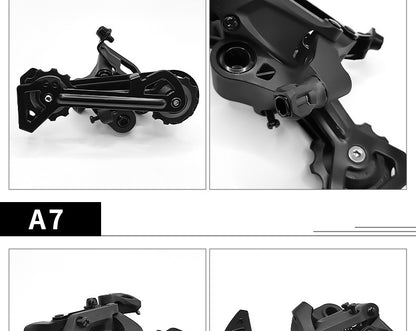 Cambio trasero universal para bicicleta de montaña de 7 a 12 velocidades, cambio trasero universal de 24 velocidades, actualización de desviador universal de 11 velocidades 