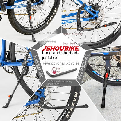 Bicycle Kickstand Center Mount Bike Stand Universal Mountain Bike Road Bike Foot Support Outdoor Cycling Gear Parking Bracket