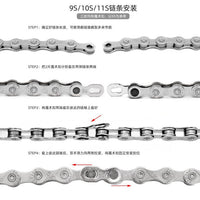 Bicycle Chain Quick Links for 6–12 Speed MTB & Road Bikes