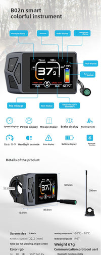 Kit de conversión para bicicleta eléctrica con motor delantero Bafang 48V 500W