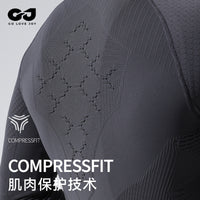 Men's Autumn Winter Outdoor Running Quick Dry Long Sleeve, Road Bike Cycling Moisture Wicking Sports Top