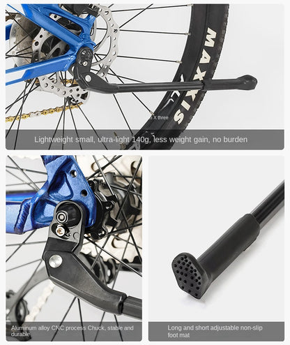 Bicycle Kickstand Center Mount Bike Stand Universal Mountain Bike Road Bike Foot Support Outdoor Cycling Gear Parking Bracket