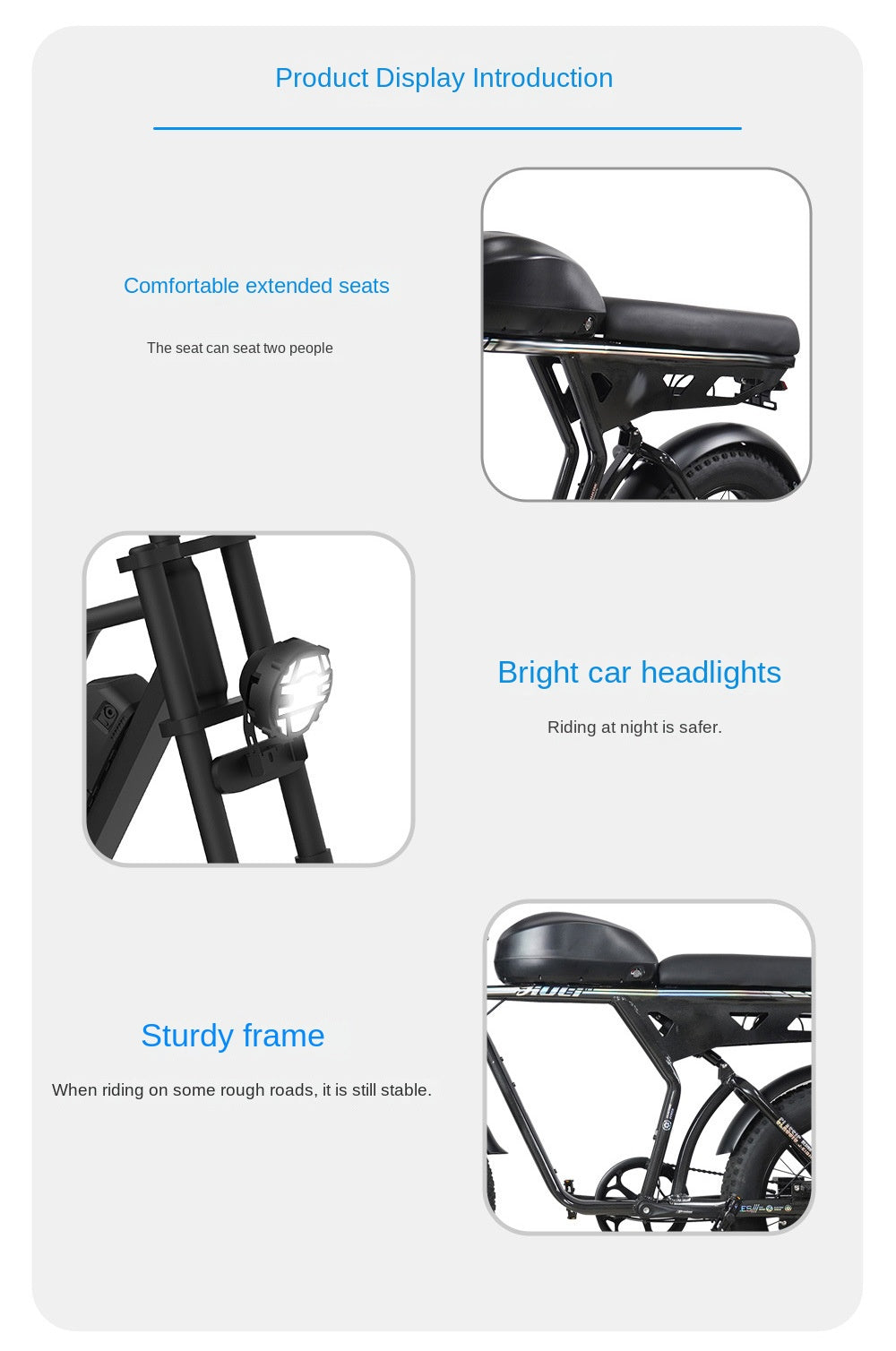 New 20inch Aluminum Alloy 750w High Power Mobility Scooter 13A Lithium Battery Electric Mountain Bike