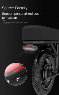 Luz trasera de freno LED para bicicleta eléctrica, luz trasera de seguridad impermeable de alto brillo 