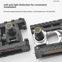 Aluminum alloy foldable pedals for bicycles and electric vehicles