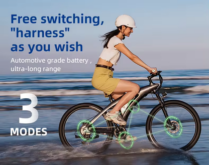 Adult High-Speed Electric Mountain Bike (500W/750W) – 50MPH Off-Road & Commuter E-Bike with Full Suspension & Lithium Battery