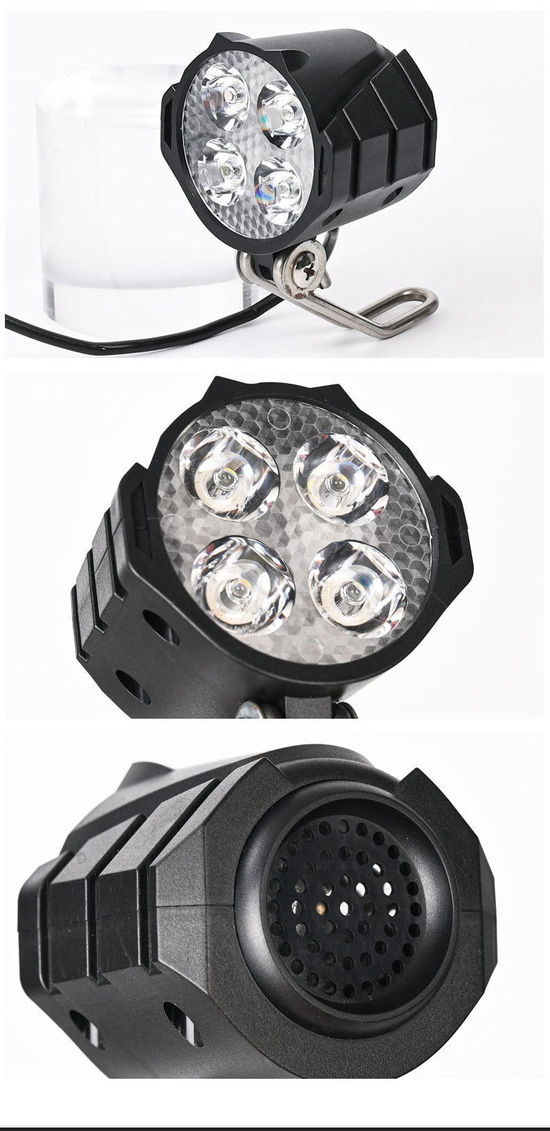Super Bright Ebike LED Headlight Universal, Scooter LED Headlight Waterproof