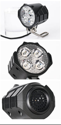 Faro LED universal superbrillante para bicicleta eléctrica y scooter, resistente al agua. 