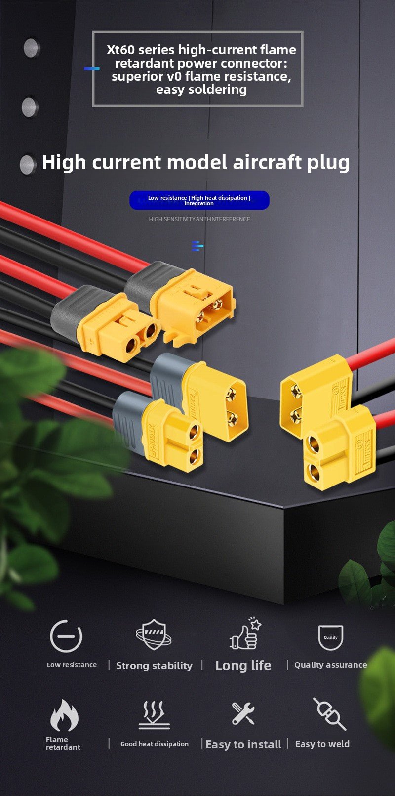 Conector XT60H 