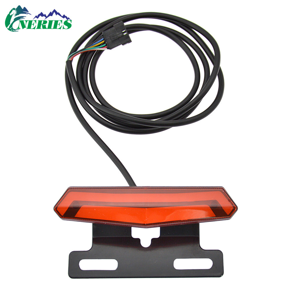 Electric Bicycle High Brightness Front Light Tail Light Brake Turn Signal Combination Five-Star Switch Button Scooter Modification Parts