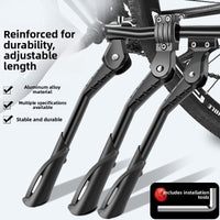 Mountain bike kickstand, Ebike Kickstand, aluminum alloy side support, three-hole adjustable design