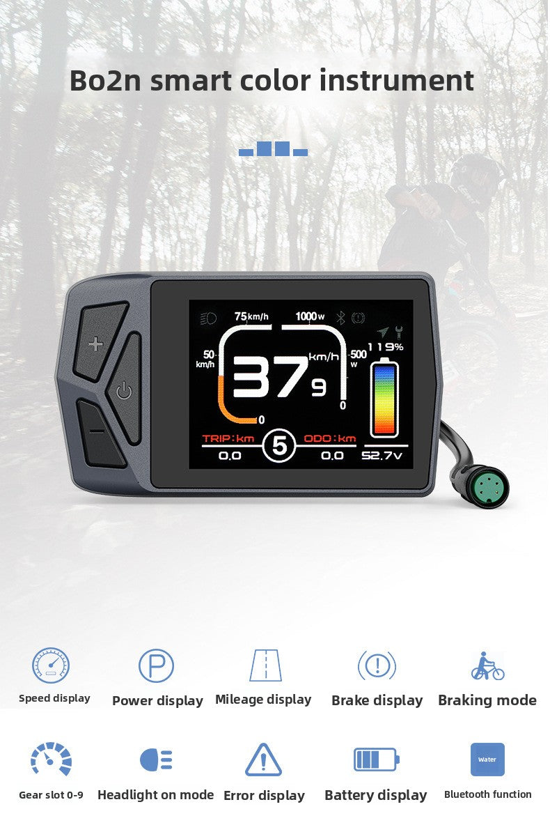 TSDZ2B/Z16 Ebike UART Smart Meter EKD01 Mid-Motor LCD Display