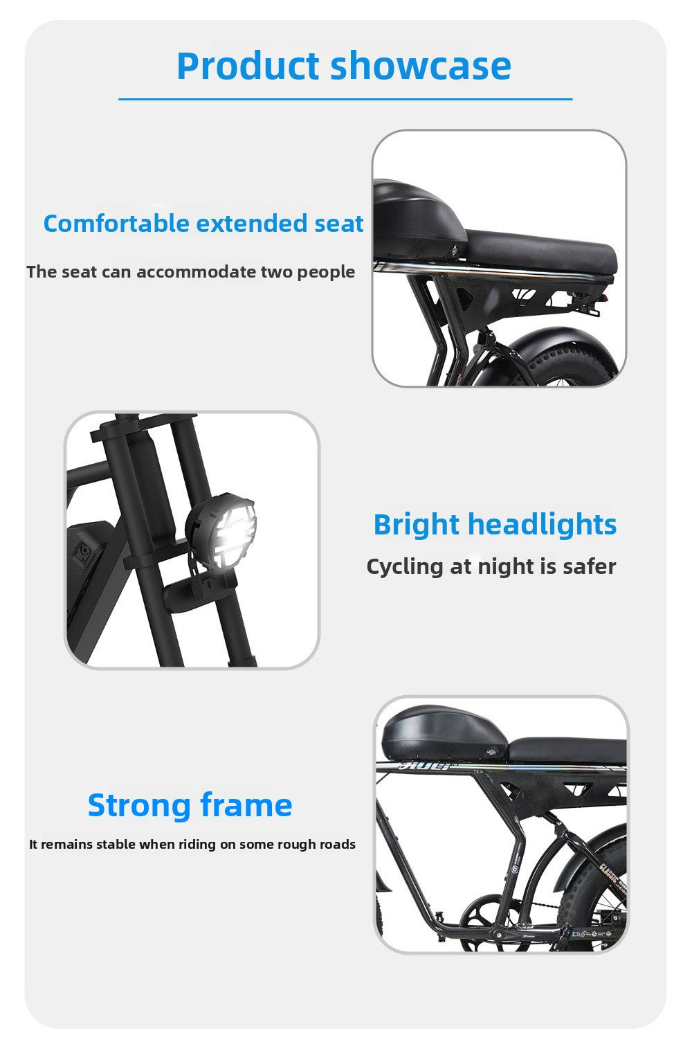20inch Aluminum Alloy 750w High-power Motor With Shock Absorption Lithium Battery Power-assisted Dual-use Mountain Bike