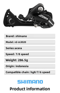 SHIMANO M310 M360 desviador trasero de bicicleta de montaña con cambio trasero de 7/8/21/24 velocidades