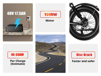S8 Dual-Hub-Motor Electric Bike – Long-Range 20-Inch E-Bike
