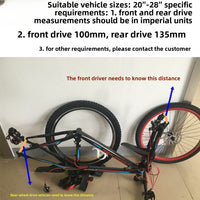 Kit de conversión de eBike para nieve de 48 V 1500 W - Kit de motor de buje trasero de neumático ancho para arena y nieve