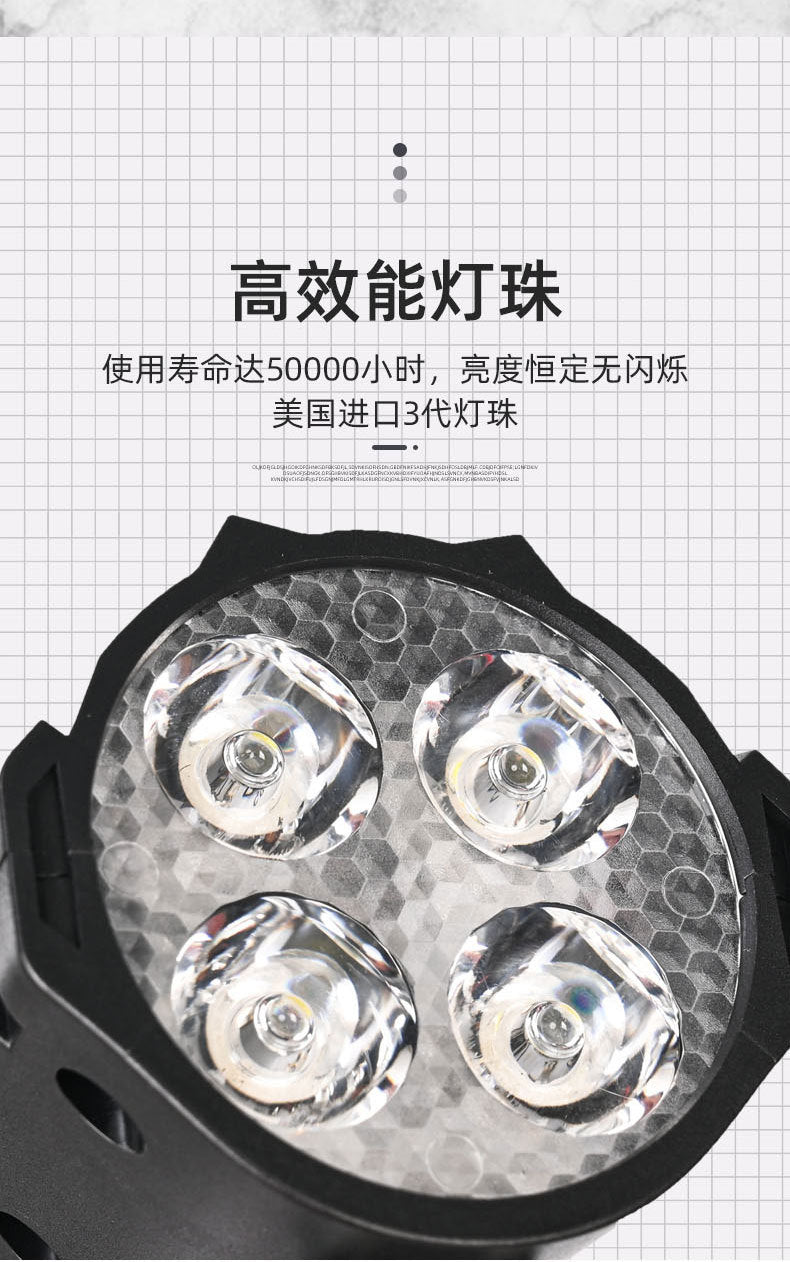 Super Bright Ebike LED Headlight Universal, Scooter LED Headlight Waterproof