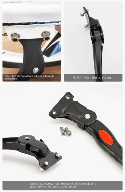 Bicycle Kickstand Center Mount Bike Stand Universal Mountain Bike Road Bike Foot Support Outdoor Cycling Gear Parking Bracket