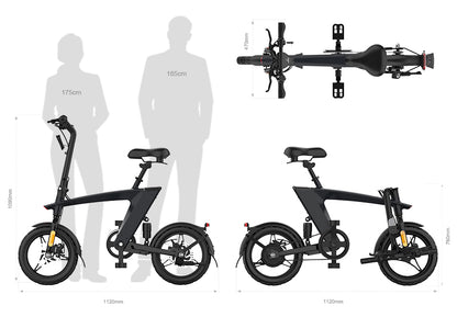 Quick-Fold Design, ideal Electric City Bike for daily commuting and solving the "last mile" travel challenge.