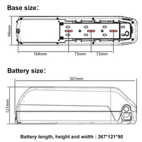 Factory direct sales: Hailong No. 1 lithium battery, 36V, 48V, 52V, 10Ah, for electric mountain bikes modifications