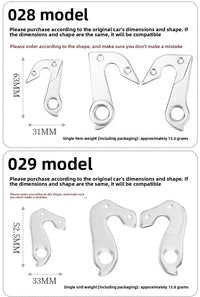Bicycle Rear Derailleur Hanger Replacement for MTB, Road & Folding Bikes