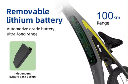 Adult High-Speed Electric Mountain Bike (500W/750W) – 50MPH Off-Road & Commuter E-Bike with Full Suspension & Lithium Battery