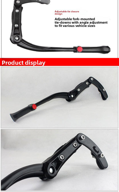 MTB Universal Kickstand Adjustable, Bicycle Side Parking Rack Installation