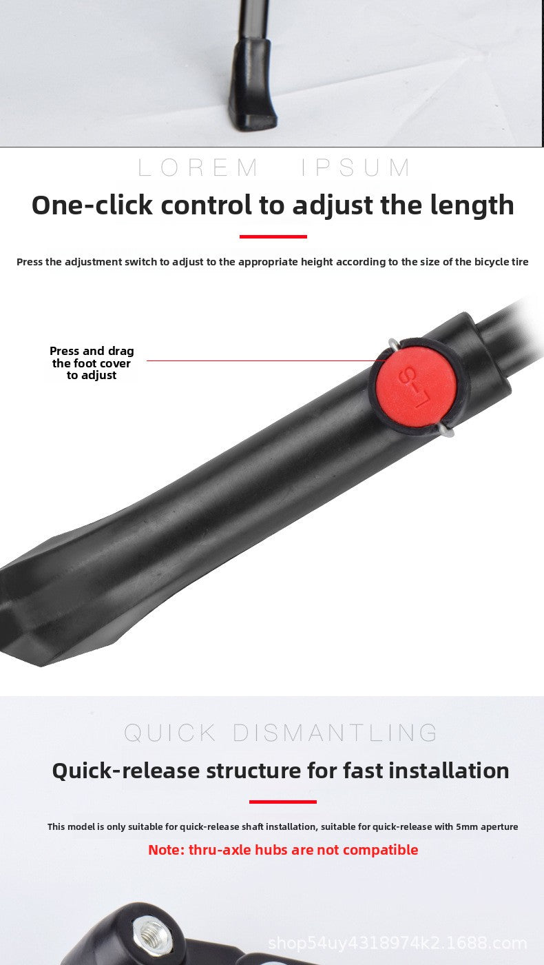 12-20 Inch Kids Bicycle Kickstand, Universal MTB Thickened Support Stand