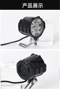 Faro LED universal superbrillante para bicicleta eléctrica y scooter, resistente al agua. 