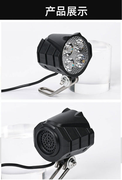 Super Bright Ebike LED Headlight Universal, Scooter LED Headlight Waterproof