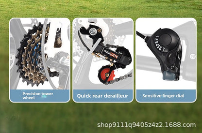 12-20" Folding Bike: No-Assembly Mini City Bicycle with Disc Brakes