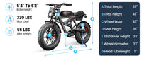 2000W Dual-Motor Electric Bike – 20-Inch Fat-Tire Off-Road E-Bike