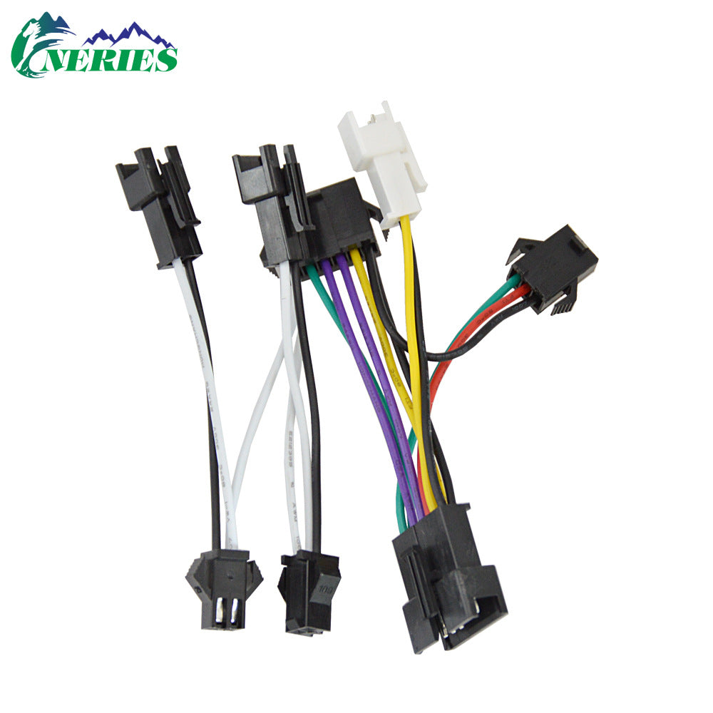 Electric Bicycle High Brightness Front Light Tail Light Brake Turn Signal Combination Five-Star Switch Button Scooter Modification Parts